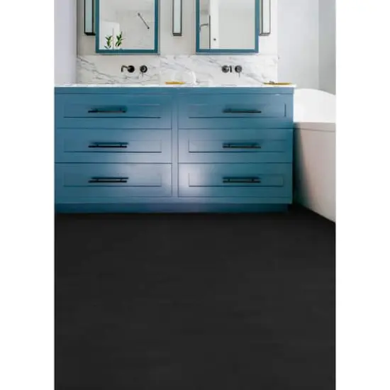 FloorPops Slater Charcoal Peel & Stick Floor Tiles {5}
