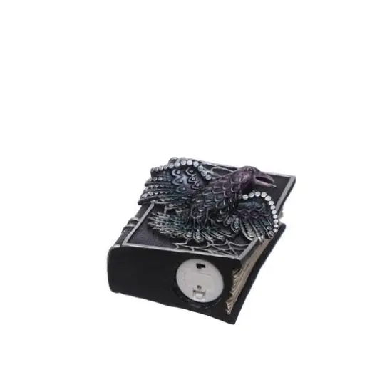 6.25" LED Black Raven Book Tabletop D&eacute;cor by Ashland&reg; {3}