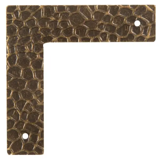 Dritz Home&reg; Small Antique Brass Textured Campaign Corners, 4ct. {4}