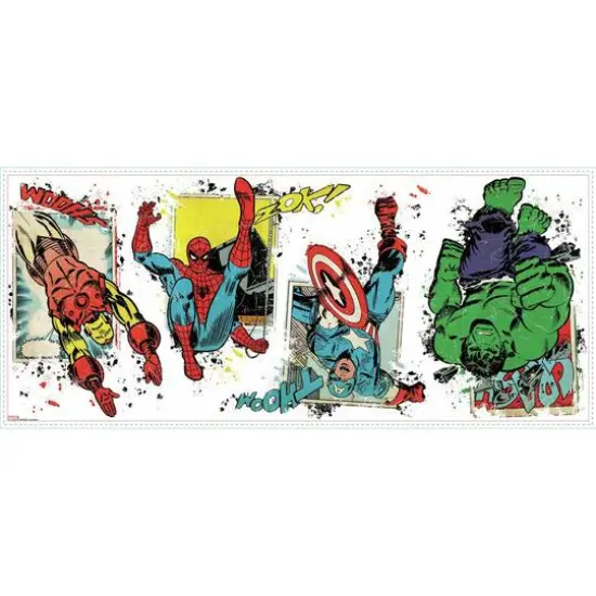 RoomMates Marvel Superhero Burst Peel & Stick Giant Wall Decals {3}
