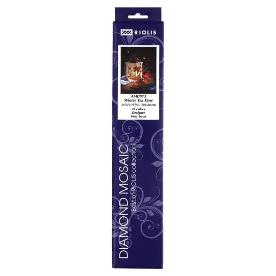 RIOLIS Winter Tea Time Diamond Mosaic Kit, Square Diamonds {3}