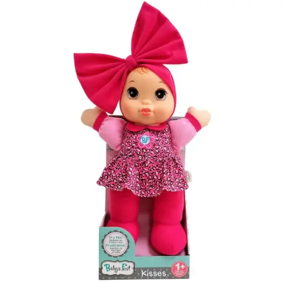 Goldberger Baby's First® Kisses™ 14" Baby Doll with Animal Print Top {5}