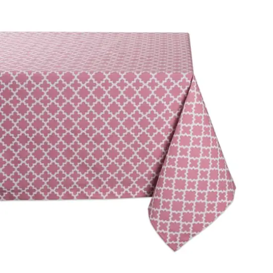 Rose Lattice Tablecloth 60" x 104" {1}