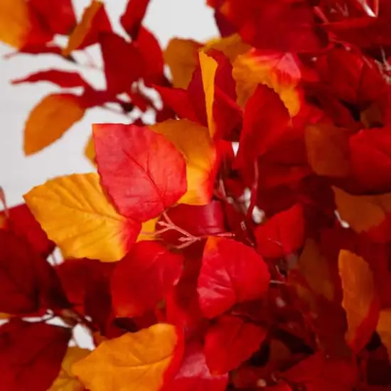 6ft. Pre-Lit Autumn Artificial Fall Tree with 300 Warm White LED Lights {5}