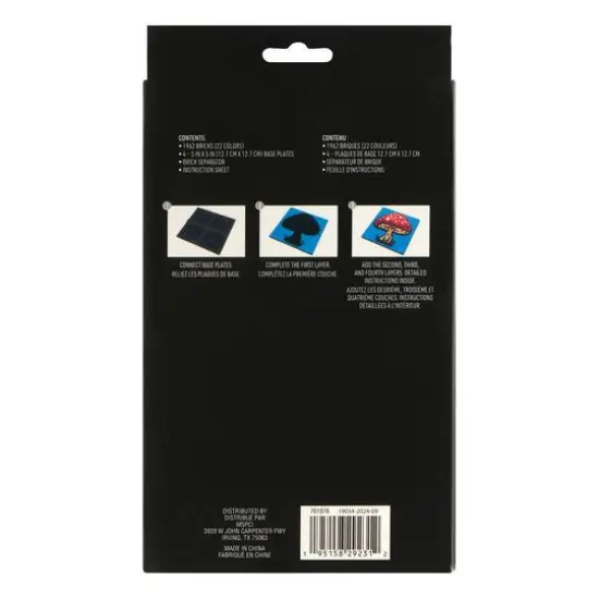 10" x 10" Panda Pixelated Brick Art Kit by Make Market&reg; {7}