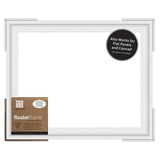 Ampersand&trade; White 7/8" Depth Bold Edge Floaterframe {1}