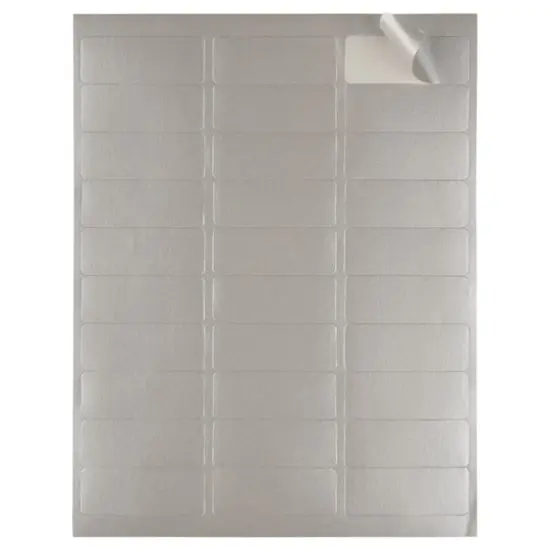 JAM Paper Standard Mailing Return Address Labels Silver {5}