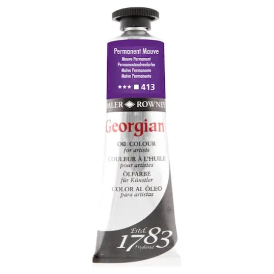 Daler-Rowney&reg; Georgian Oil Colour, 38mL 413 Permanent Mauve {1}