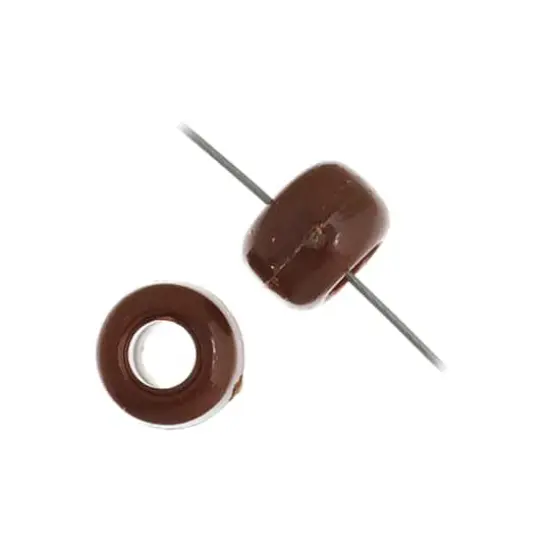 John Bead 9mm Opaque Plastic Pony Beads, 1,000ct. Brown {4}