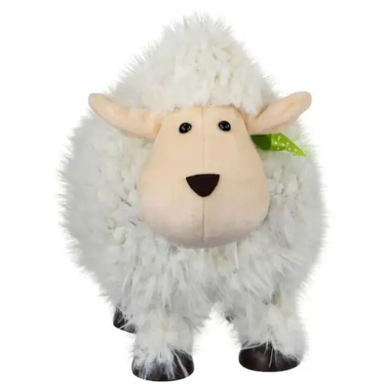 8.25" White Bouncing Sheep Easter Figure {1}