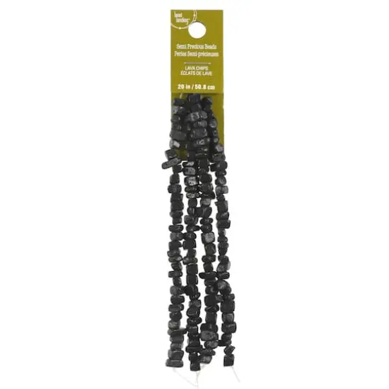 Black Lava Chip Beads by Bead Landing&trade;, 10mm {5}