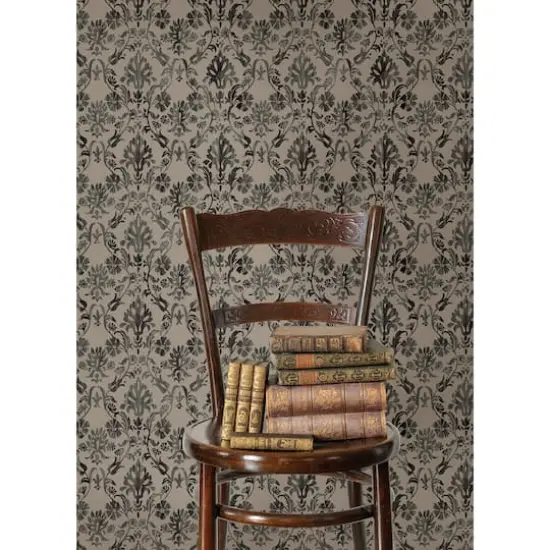 RoomMates Blooming Damask Peel & Stick Wallpaper Taupe {6}