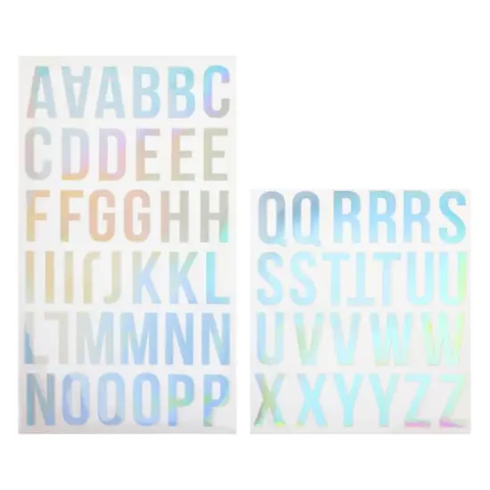 Holographic San Serif Alphabet Iron-On Transfers by Make Market&reg; {1}