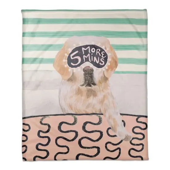 Five More Minutes 3 50" x 60" Coral Fleece Blanket {1}