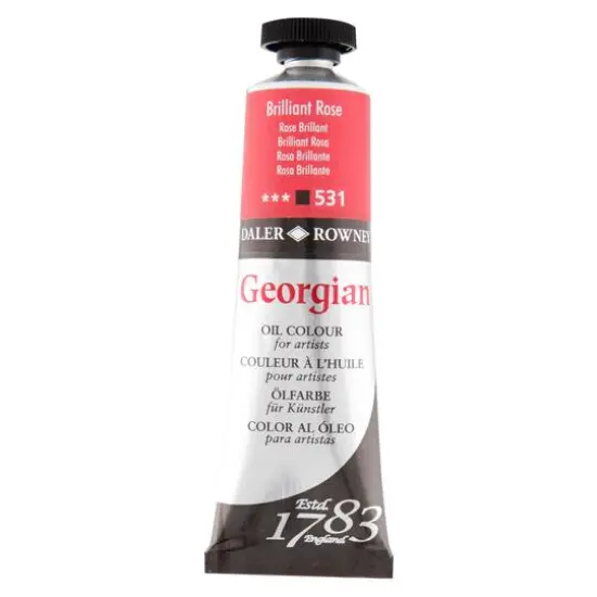 Daler-Rowney&reg; Georgian Oil Colour, 38mL 531 Brilliant Rose {1}
