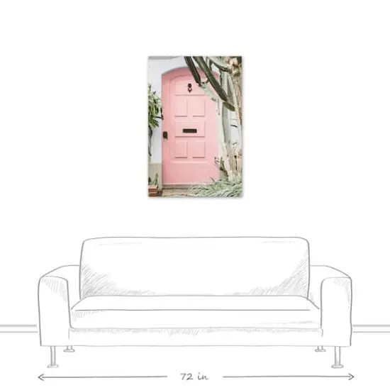 Blush door 24" x 36" Canvas Wall Art {4}