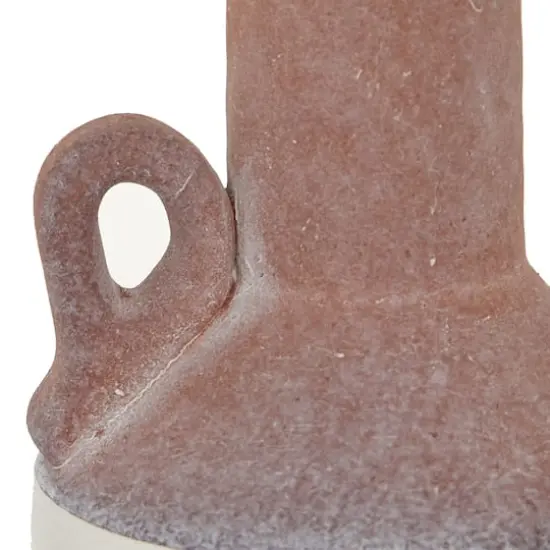 White Ceramic Farmhouse Vase, 12" x 6" x 6" {4}