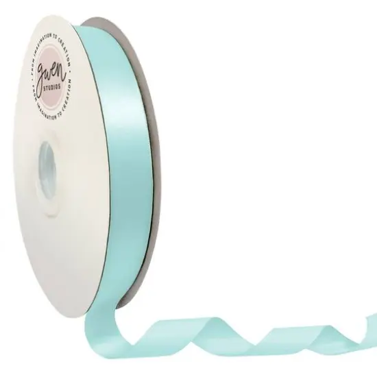 Gwen Studios Double Faced Satin Ribbon Light Blue {1}