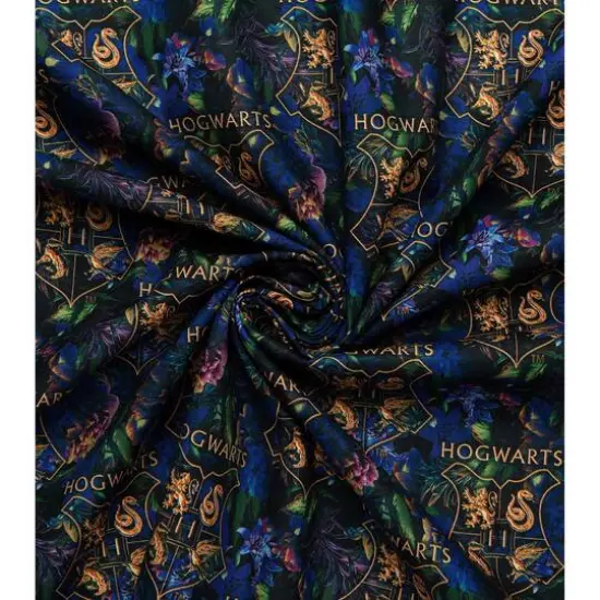 Harry Potter Floral Hogwarts Precut Cotton Fabric {6}