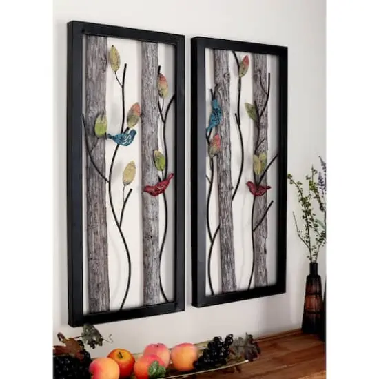 Tin Farmhouse Birds Wall D&eacute;cor Set {5}
