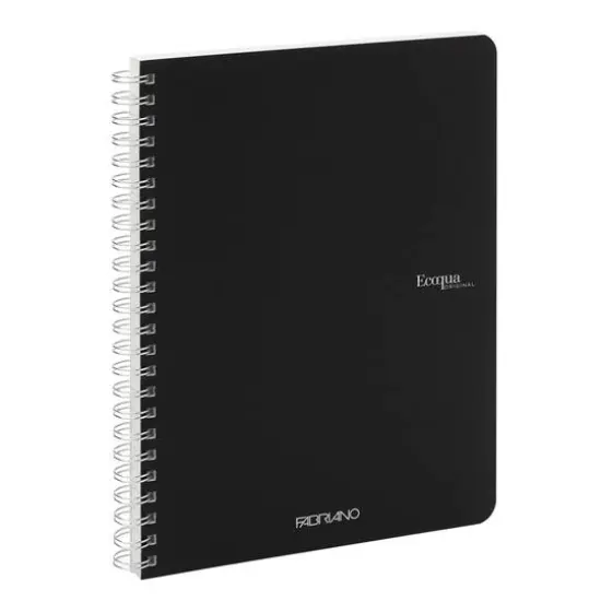 Fabriano&reg; EcoQua Spiral Bound Lined Notebook Black {4}