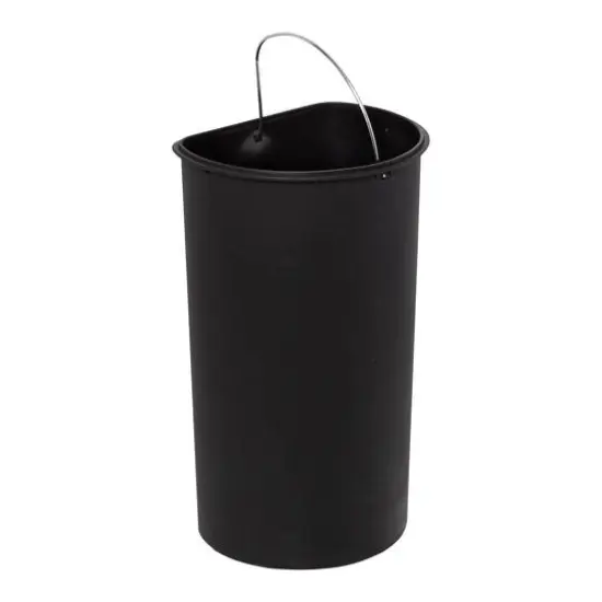 30L Semi-Round Stainless Steel Step Trash Can With Lid {3}