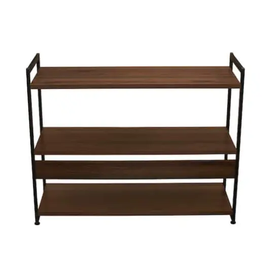 Household Essentials Jamestown 42" Wide Bookshelf Mid Century Walnut {10}