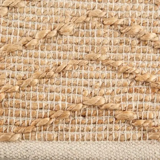 DII&reg; Off White With Natural Jute Chevron Hand-Loomed Rug, 2ft. x 3ft" {3}