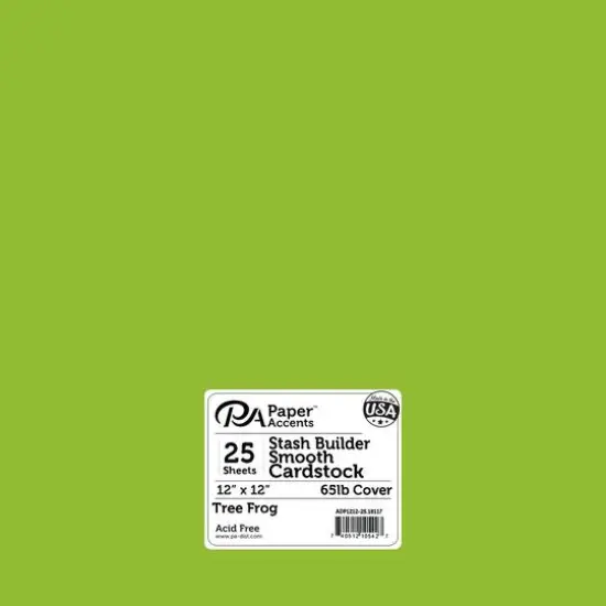 PA Paper™ Accents Stash Builder 12" x 12" 65lb. Smooth Cardstock, 25 Sheets Deep Black {2}