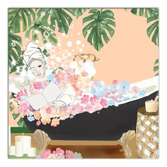 Tub Girl Canvas Wall Art {1}