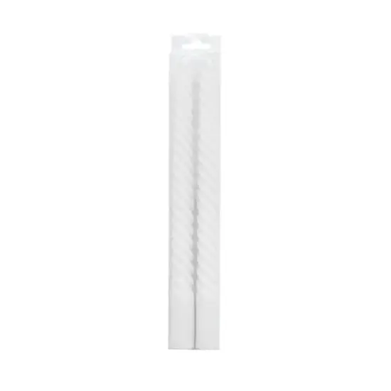 10" Twist Taper Candles, 2ct. by Ashland&reg; White {1}
