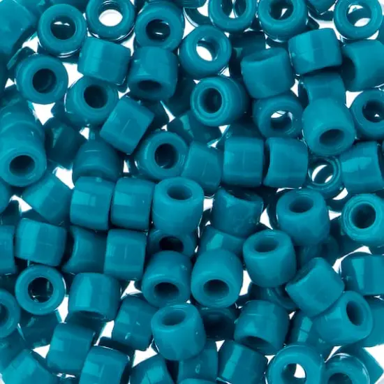 John Bead 6mm Opaque Plastic Mini Pony Beads, 1,000ct. Blue (Aqua) {1}