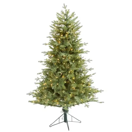 5ft. Pre-Lit New Hampshire Spruce Artificial Christmas Tree, Warm White LED Lights {1}