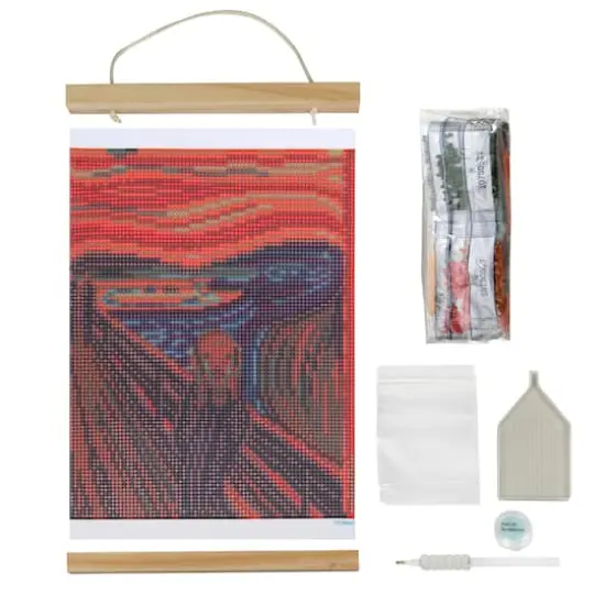 The Scream with Frame Diamond Art Kit by Make Market&reg; {3}