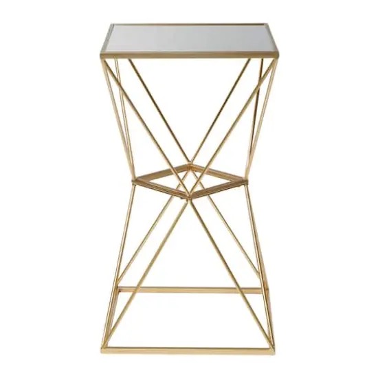 16" Glam Metal Accent Table {3}
