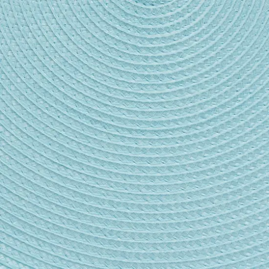 DII® Round Plastic Woven Placemats, 6ct. Robbins Egg Blue {4}