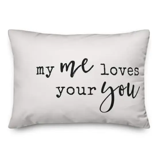 My Me Loves Your You Throw Pillow {1}