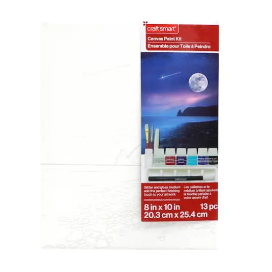 8" x 10" Celestial Beach Canvas Paint Kit by Craft Smart&reg; {3}