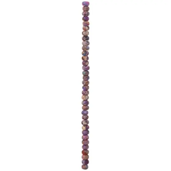 Amethyst Serpentine Rondelle Beads, 6mm by Bead Landing&trade; {4}