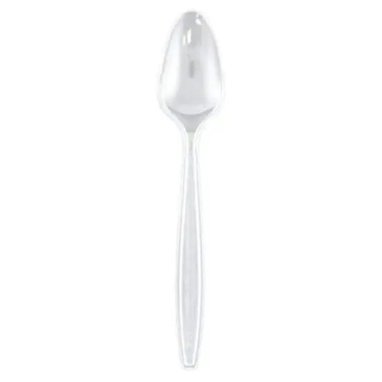 JAM Paper Premium Disposable Plastic Spoons, 48ct. Clear {4}