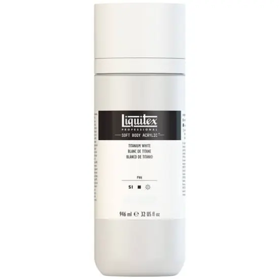 Liquitex&reg; Professional Soft Body Acrylic&trade; Paint Bottle, 32oz.Titanium White {9}