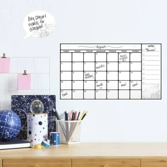 RoomMates Dry Erase Calendar Peel & Stick Wall Decal {4}