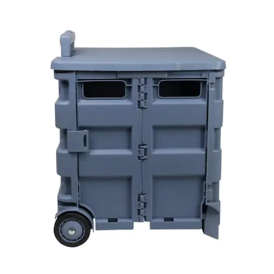 Everything Mary Blue Plastic Collapsible Cart Organizer {12}