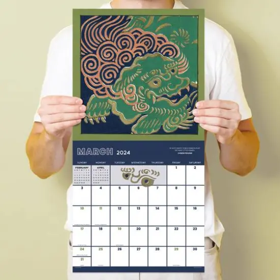 TF Publishing 2024 Year of the Dragon Wall Calendar {6}