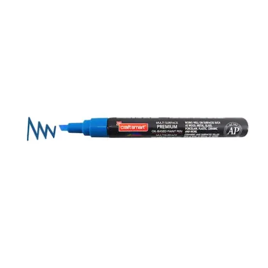 Chisel Tip Multi-Surface Premium Paint Pen by Craft Smart&reg; Blue {3}
