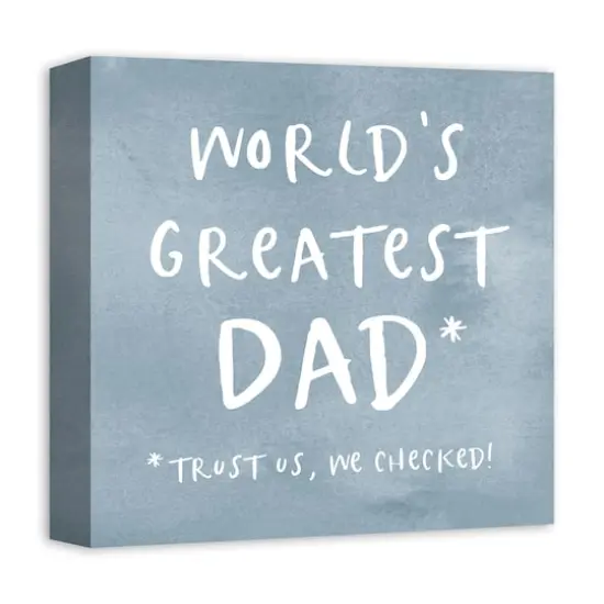 World's Greatest Dad Canvas Wall Art {3}