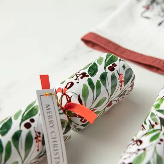 Glitzhome&reg; 10" Christmas Holy Leaves Party Cracker with Gift Contents, 8ct. {5}