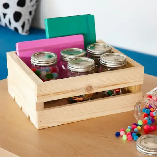 11" Half Wood Crate by Make Market&reg; {3}