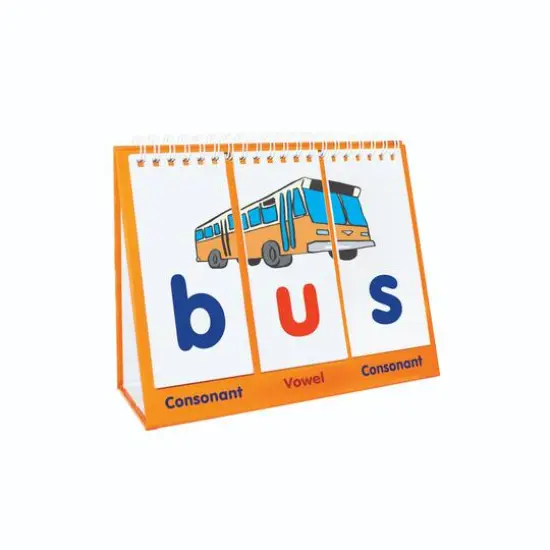 Junior Learning&reg; Consonant-Vowel-Consonant Educational Flip Card Set {7}