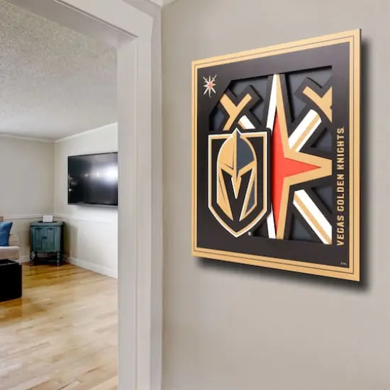 NHL 3D Logo Series Wall Art Vegas Golden Knights {5}